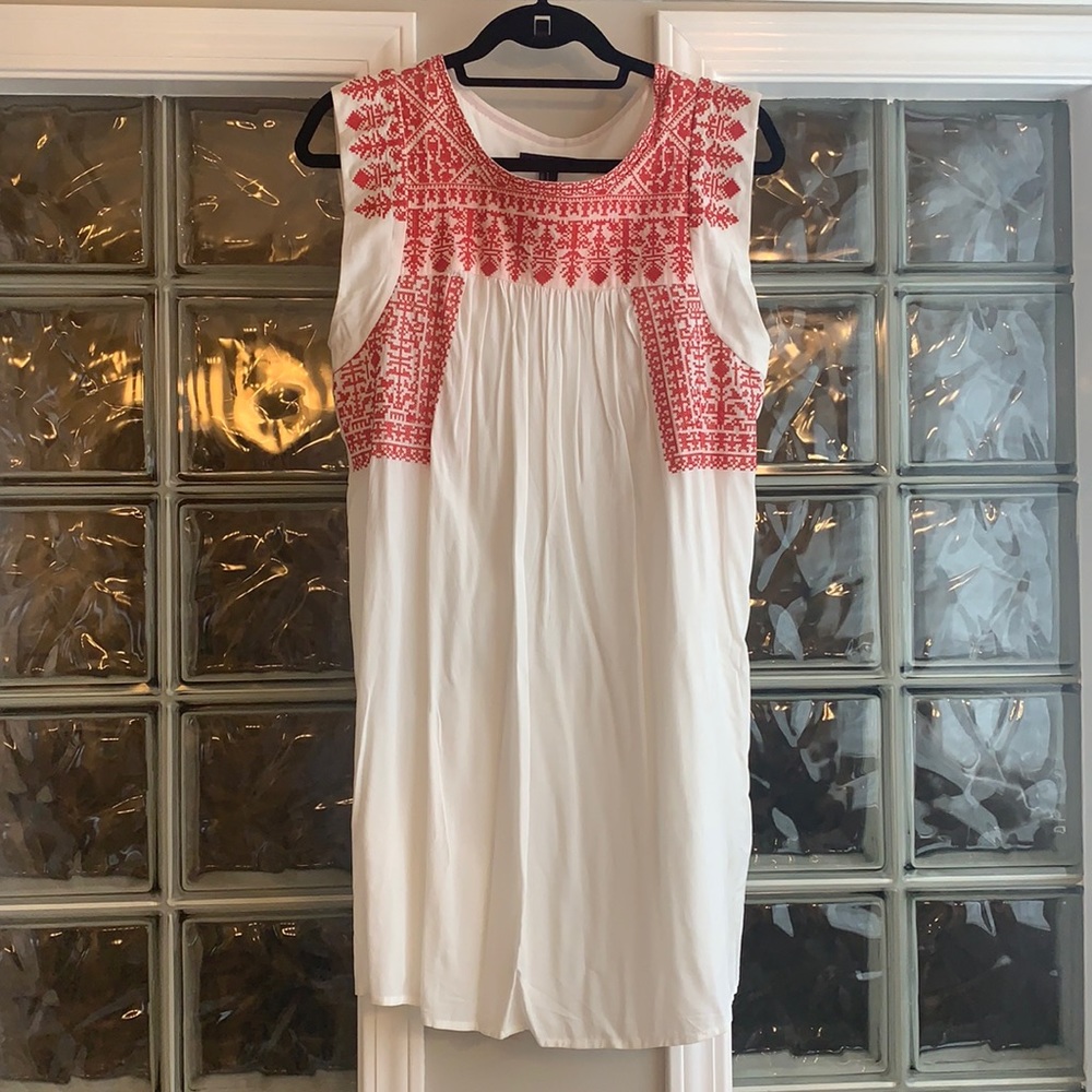White and red dress